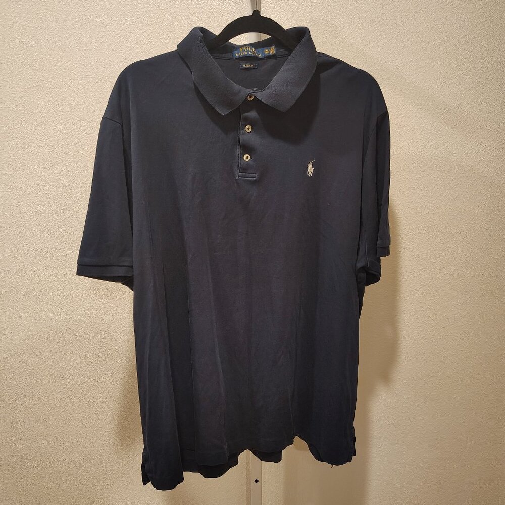 Polo Ralph Lauren Men's Classic Fit Polo Size XXL Navy Blue Short Sleeve